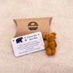 A Little Pocket Bear Hug Envelop Sending You a Bear Hug, with Pocket Hug Token Card, Emotional Support Plush Positive Gifts (Brown)