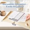 Document Organizer Folio, Important Document Organizer, in Case I Go Missing Binder, Estate Planning Organizer, File Organizer for Paper, Office and School, Work, Blue