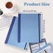 Document Organizer Folio, Important Document Organizer, in Case I Go Missing Binder, Estate Planning Organizer, File Organizer for Paper, Office and School, Work, Blue
