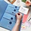 Document Organizer Folio, Important Document Organizer, in Case I Go Missing Binder, Estate Planning Organizer, File Organizer for Paper, Office and School, Work, Blue