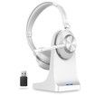 Wireless Bluetooth Headset with Microphone Noise Cancelling Talktime with USB Dongle for PC/Computer/Laptop/Cell Phones