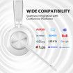 Wireless Bluetooth Headset with Microphone Noise Cancelling Talktime with USB Dongle for PC/Computer/Laptop/Cell Phones