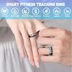 Smart Ring Fitness Tracker Rate Monitor Sleep Recorder Activity Reminder with Charging Case,IP68 Waterproof(9#)