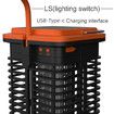 2-in-1 Portable Electronic Rechargeable Mosquito Killer Lamp for Summer Trip Outdoor Camping Patio Home and Garden
