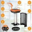 2-in-1 Portable Electronic Rechargeable Mosquito Killer Lamp for Summer Trip Outdoor Camping Patio Home and Garden