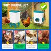 Chicken Bird Feeder Waterer Set 12kg 11L Automatic Food Water Dispenser Auto Chook Poultry Gravity Fed Feeding Drinking Coop Fence Rat Proof