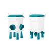 Chicken Bird Feeder Waterer Set 8KG Auto Food Dispenser 7L Drinker Automatic Hen Chook Chick Treadle Feeding Drinking System Rat Proof