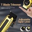 Electri Cordless Hair Clippers Beard Trimmers Set for Men with LED Display Hair Cutting Kit for Family