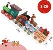 Wooden Mini Train Christmas Ornament Decor for Christmas Birthday Gift Party Favors Home & Kindergarten Decor