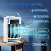 Portable Air Conditioner 3 in 1 Personal Air Cooling Fan with 3 Wind Speeds with 500ML Water Tank for Bedroom Home Office