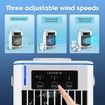 Portable Air Conditioner 3 in 1 Personal Air Cooling Fan with 3 Wind Speeds with 500ML Water Tank for Bedroom Home Office