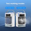 Portable Air Conditioner 3 in 1 Personal Air Cooling Fan with 3 Wind Speeds with 500ML Water Tank for Bedroom Home Office