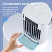 Portable Air Conditioner 3 in 1 Personal Air Cooling Fan with 3 Wind Speeds with 500ML Water Tank for Bedroom Home Office