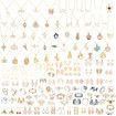 Jewelry Advent Calendar 2024, 24 Days Countdown Calendar Alloy Fashion Bracelet Necklace Rings Earring, Xmas Surprise Gift