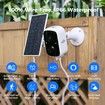 Solar Security Camera Wireless 3K 4MP WiFi Surveillance Battery Powered Motion Detection Night Vision 2 Way Audio 2 Pcs