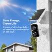 Solar Security Camera Wireless 3K 4MP WiFi Surveillance Battery Powered Motion Detection Night Vision 2 Way Audio 2 Pcs