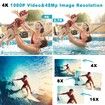 Underwater Camera,Waterproof Camera with 32GB Card,4K FHD 48MP Dual-Screen Selfie Digital Camera,10FT Waterproof Camera for Snorkeling,Surfing,Rafting (Yellow)
