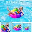 Underwater Camera,Waterproof Camera with 32GB Card,4K FHD 48MP Dual-Screen Selfie Digital Camera,10FT Waterproof Camera for Snorkeling,Surfing,Rafting (Yellow)