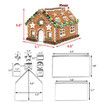 Gingerbread House Cookie Cutter Set, 3D House Cookie Cutters, Gingerbread House Kit for Holiday, Winter, Christmas and Gingerbread House Kit for Kids, Gift Package, 10Pcs Christmas Cookie Cutters