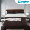 DreamZ Microfibre Reversible Quilt Duvet Cover and Pillowcase Set in Double Size