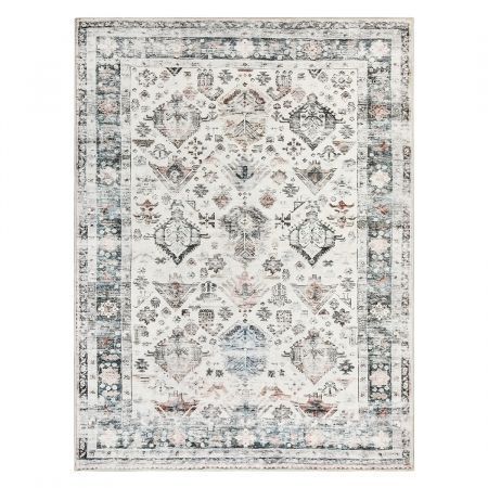 Marlow Floor Rug Vintage Short Pile Washable Carpet Soft Plush Non Slip 160x120