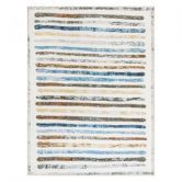 Marlow Floor Rug Short Pile Washable Carpet Soft Plush Non Slip Stripe 160x120