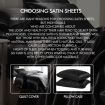DreamZ Silk Satin Quilt Duvet Cover Set in Double Size in Ivory Colour