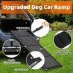 160cm Folding Dog Ramp Stair Pet Puppy Cat Aluminium Step Canine Animal Ladder for High Bed Car Truck SUV Couch Sofa with Nonslip Rug Surface