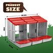 3 Hole Chicken Nesting Box Roll Away Chook Hen Laying Boxes Modular Nest House Poultry Egg Nest Brooder Coop Perch Plastic