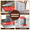 3 Hole Chicken Nesting Box Roll Away Chook Hen Laying Boxes Modular Nest House Poultry Egg Nest Brooder Coop Perch Plastic