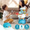 4 In 1 Pretend Toy Doctor Kit Dentist Medical Tools Work Bench Play Table Desk Sensory Centre Stethoscope Backpack Case 39 Pieces Children Gifts