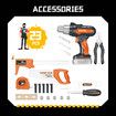 Kids 23pcs Tool Case Construction Toys Box Toolset Childrens Plastic Building Kit Pretend Role Play Learning Educational Repair Playset