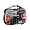 Kids 23pcs Tool Case Construction Toys Box Toolset Childrens Plastic Building Kit Pretend Role Play Learning Educational Repair Playset