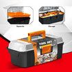 Kids 43pcs Toolbox Set Childrens Plastic Construction Toys Building Kit Case Pretend Role Learning Educational Developmental Playset