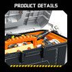 Kids 43pcs Toolbox Set Childrens Plastic Construction Toys Building Kit Case Pretend Role Learning Educational Developmental Playset