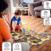 Race Track Toys Construction Truck Electric Car Play Vehicle Set Engine Road Rail Park Game Toddler Boy Christmas Gift 279 Pieces Roller Coaster