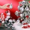 70 Pcs Christmas Tree Balls Ornaments Set Assorted Xmas Hanging Ornaments Balls with Hanging Loop for Christmas Tree Xmas Holiday Party Decoration Supplies, Silver
