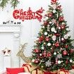 70 Pcs Christmas Tree Balls Ornaments Set Assorted Xmas Hanging Ornaments Balls with Hanging Loop for Christmas Tree Xmas Holiday Party Decoration Supplies, White