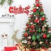 70 Pcs Christmas Tree Balls Ornaments Set Assorted Xmas Hanging Ornaments Balls with Hanging Loop for Christmas Tree Xmas Holiday Party Decoration Supplies, Red