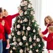 70 Pcs Christmas Tree Balls Ornaments Set Assorted Xmas Hanging Ornaments Balls with Hanging Loop for Christmas Tree Xmas Holiday Party Decoration Supplies, Gold