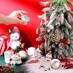 70 Pcs Christmas Tree Balls Ornaments Set Assorted Xmas Hanging Ornaments Balls with Hanging Loop for Christmas Tree Xmas Holiday Party Decoration Supplies, Gold