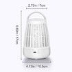 Mosquito Bug Zapper Indoor Bug Zapper with LED Light, Electronic Mosquito Repellent Lamp, Flying Insect Trap for Home Bedroom Outdoor Camping