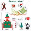 Elf on shelf Christmas Accessories for Elf Doll, Santa Clothing Babie Fashion Dressup GiftsGreen Hammock Doll Not included