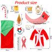 Elf on shelf Christmas Accessories for Elf Doll, Santa Clothing Babie Fashion Dressup GiftsGreen Sleep bag Doll Not included
