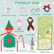 Elf on shelf Christmas Accessories for Elf Doll, Santa Clothing Babie Fashion Dressup GiftsGreen Sleep bag Doll Not included