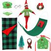 Elf on shelf Christmas Accessories for Elf Doll, Santa Clothing Babie Fashion Dressup Gifts Doll Not included