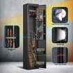 Steel Gun Safe Box Case 4 Rifles Cabinet 6 Pistols Holder Firearm Locker with LED Home Storage Security Lockbox Heavy Duty Organizer Digital Keypad
