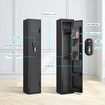 Steel Gun Safe Box Case 4 Rifles Cabinet 6 Pistols Holder Firearm Locker with LED Home Storage Security Lockbox Heavy Duty Organizer Digital Keypad