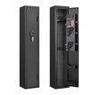 Steel Gun Safe Box Case 4 Rifles Cabinet 6 Pistols Holder Firearm Locker with LED Home Storage Security Lockbox Heavy Duty Organizer Digital Keypad