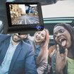 3 Lens Car Dash Camera Front Inside and Rear Camera 4 in Car Camera 140°Wide Angle Looping Recording G-Sensor, Max Support 32GB Card HDR Motion Detection